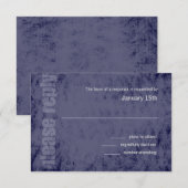 任意のカラーグランジバー(ユダヤ教の)バル・ミツバー応答カード 出欠カード (正面/裏面)