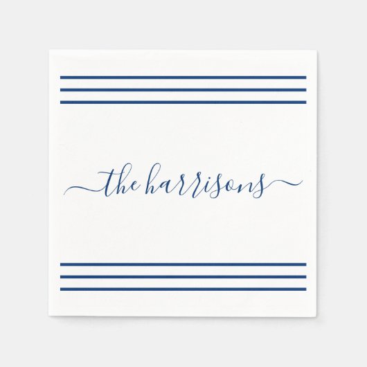 任意のカラースクリプトパーソナライズされたパーティーナプキン スタンダードカクテルナプキン (正面)