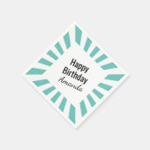 任意のカラースターバストストライプ大事な行事 スタンダードカクテルナプキン (角)