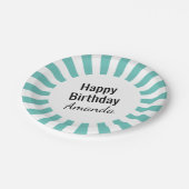 任意のカラースターバストストライプ大事な行事 ペーパープレート (アングル)