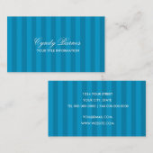 任意のカラーストライプビジネスカード 名刺 (正面/裏面)