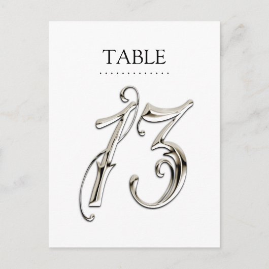 任意のカラーテーブル番号ファンシーSilver ポストカード (正面)