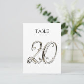 任意のカラーテーブル番号ファンシーSilver ポストカード (スタンド正面)