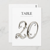 任意のカラーテーブル番号ファンシーSilver ポストカード (正面/裏面)