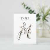 任意のカラーテーブル番号ファンシーSilver ポストカード (スタンド正面)