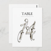 任意のカラーテーブル番号ファンシーSilver ポストカード (正面/裏面)