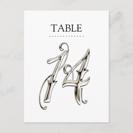 任意のカラーテーブル番号ファンシーSilver ポストカード (正面)