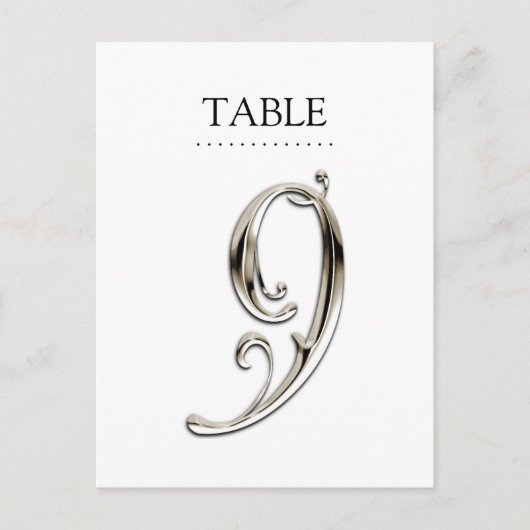 任意のカラーテーブル番号ファンシーSilver ポストカード (正面)