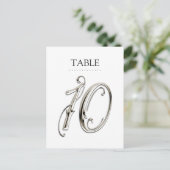 任意のカラーテーブル番号ファンシーSilver ポストカード (スタンド正面)
