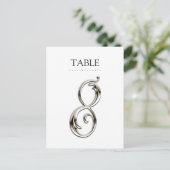 任意のカラーテーブル番号ファンシーSilver ポストカード (スタンド正面)