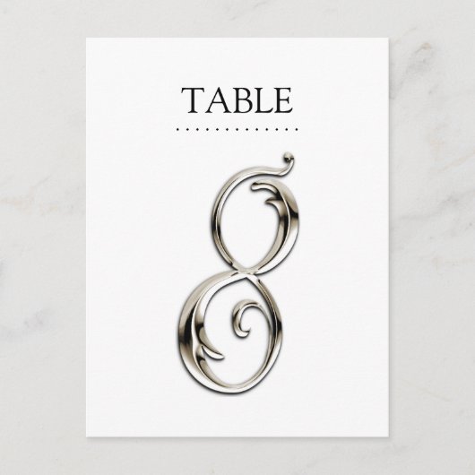任意のカラーテーブル番号ファンシーSilver ポストカード (正面)