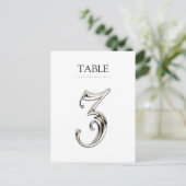 任意のカラーテーブル番号ファンシーSilver ポストカード (スタンド正面)