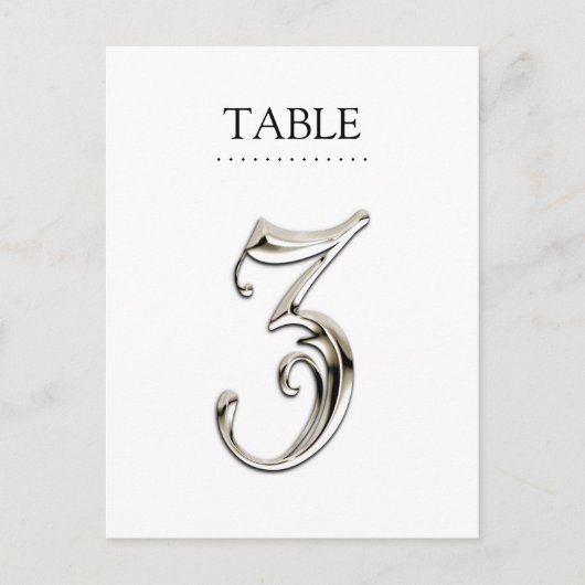 任意のカラーテーブル番号ファンシーSilver ポストカード (正面)