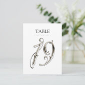 任意のカラーテーブル番号ファンシーSilver ポストカード (スタンド正面)