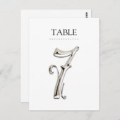 任意のカラーテーブル番号ファンシーSilver ポストカード (正面/裏面)