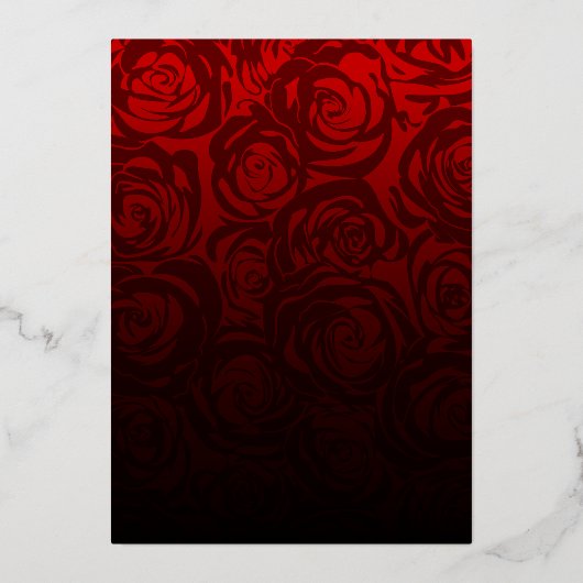 任意のカラーテーマスイート16マスカレード誕生日 箔招待状 (裏面)