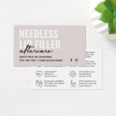 任意のカラーニードル唇フィラーアフターケアカード (デスク)