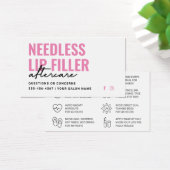 任意のカラーニードル唇フィラーアフターケアカード (デスク)