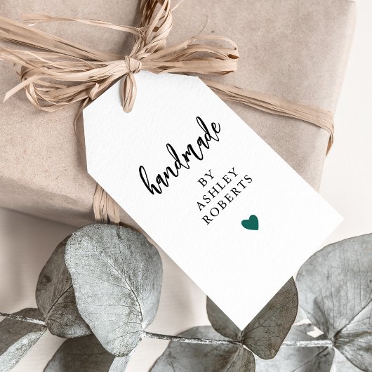 任意のカラーハート手作りラベル、カスタム工芸品店 ギフトタグ