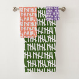 任意のカラーバスタオルセットに監獄日をカウントする バスタオルセット