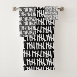 任意のカラーバスタオルセットに監獄日をカウントする バスタオルセット