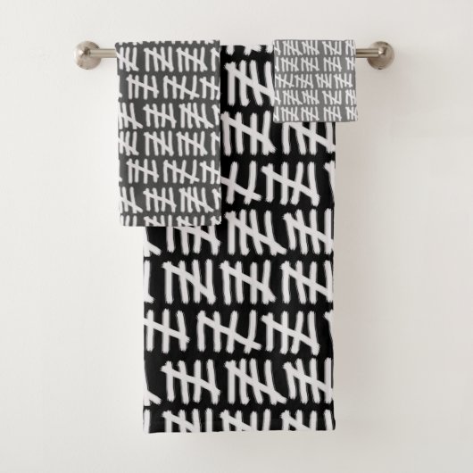 任意のカラーバスタオルセットに監獄日をカウントする バスタオルセット (インサイチュ)