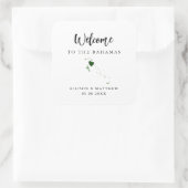 任意のカラーバハマ結婚のウェルカムバッグまたはボックス スクエアシール (バッグ)