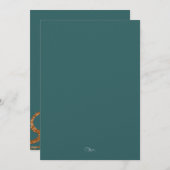 任意のカラーフェイク銅箔デザイン 招待状 (正面/裏面)