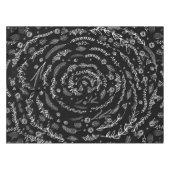 任意のカラーフローラガーランドスワールコットンテーブルクロス テーブルクロス (正面(横))