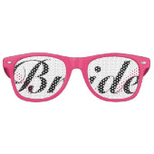 任意のカラーブライドスワッグパーティーグラス レトロサングラス (正面)