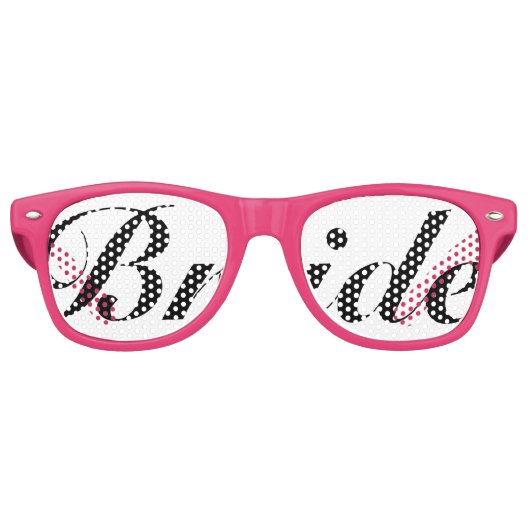 任意のカラーブライドスワッグパーティーグラス レトロサングラス (正面)