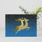 任意のカラーブラック2グラデーション金ゴールドトナディアホリデイ シーズンカード (スタンド正面)