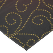 任意のカラーブラック2グラデーション金ゴールドトナディアホリデイ テーブルクロス (アングル)