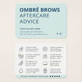 任意のカラーミントパウダーグラデーションブローズアフターケアアドバイス