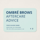 任意のカラーミントパウダーグラデーションブローズアフターケアアドバイス (正面)