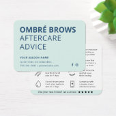 任意のカラーミントパウダーグラデーションブローズアフターケアアドバイス (デスク)