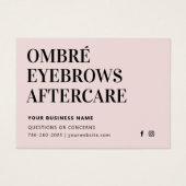 任意のカラーミントパウダーグラデーションブローズアフターケアアドバイス (正面)