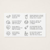 任意のカラーモダンミントリップ赤面タトゥーアフターケア (裏面)