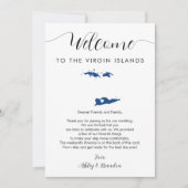 任意のカラーヴァージン結婚諸島歓迎の旅程 (正面)