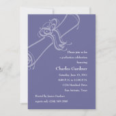 任意のカラー卒業証書 招待状 (正面)