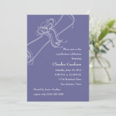 任意のカラー卒業証書 招待状 (スタンド正面)