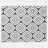 任意のカラー抽象芸術ダイヤモンドMCMパターン フリースブランケット (正面(横))