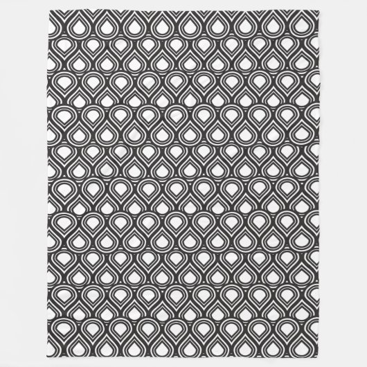 任意のカラー抽象芸術ティアドロップMCMパターン フリースブランケット (正面)