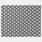 任意のカラー抽象芸術ティアドロップMCMパターン フリースブランケット (正面(横))