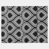 任意のカラー抽象芸術ティアドロップMCMパターン フリースブランケット (正面(横))