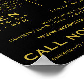 任意のカラー歯ブラシ、歯科、歯医者の広告 ポスター (角)