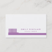 任意のカラー歯ブラシ、歯科、歯医者 名刺 (正面)