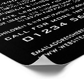 任意のカラー泳ぐ人アイコン、スイミングレッスン広告 ポスター (角)