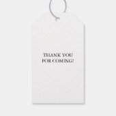 任意のカラー結婚式の引き出物ラベルパーソナライズされた、名前 ギフトタグ (裏面)