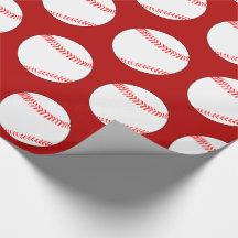 任意のカラー野球パーティーギフトラッピング紙